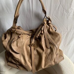 Authentic Burberry Extra Large Camel Hobo Bag